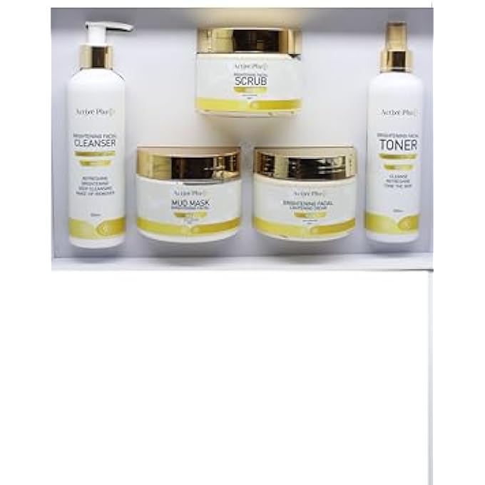 ACTIVE PLUS 5-IN-1 GOLD FACIAL KIT  LUXURIOUS SKINCARE SET FOR GLOWING & RADIANT SKIN  CLEANSER, SCRUB, MASK, TONER & MOISTURIZER  FOR ALL SKIN TYPES - Image 3